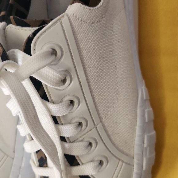 Authentic Fendi Force Sneakers FF Logo - Picture 7 of 13